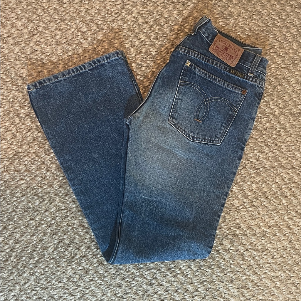 Lucky Brand Black Label Low Rise Dungarees  Classic Blue